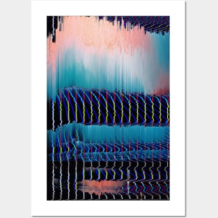 Surf Glitch #2 - Contemporary Exclusive Modern Design Posters and Art